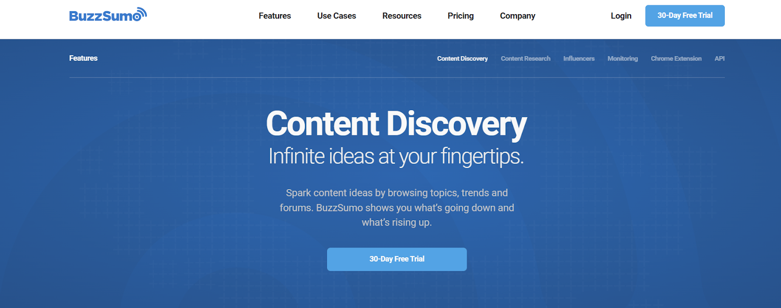 BuzzSumo homepage