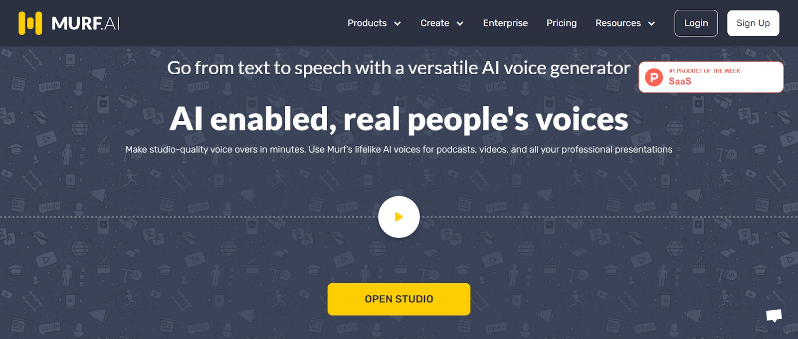 Murf AI homepage