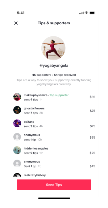 an example of TikTok Tips in action